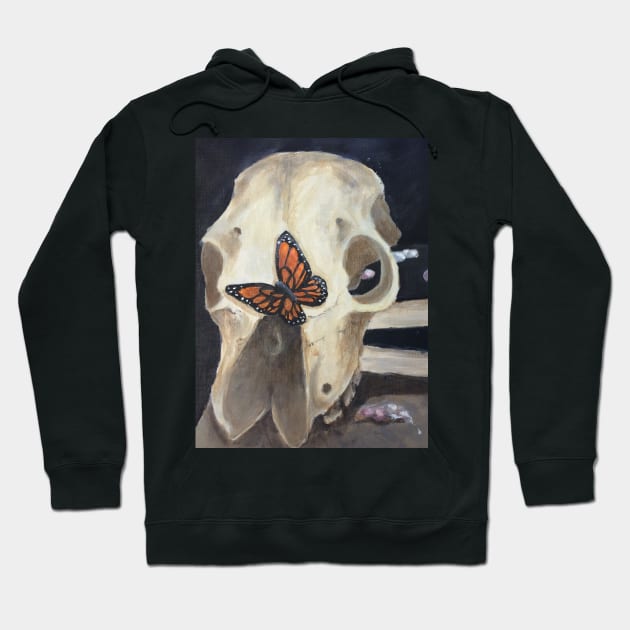 butterfly skull Hoodie by KaiHodge